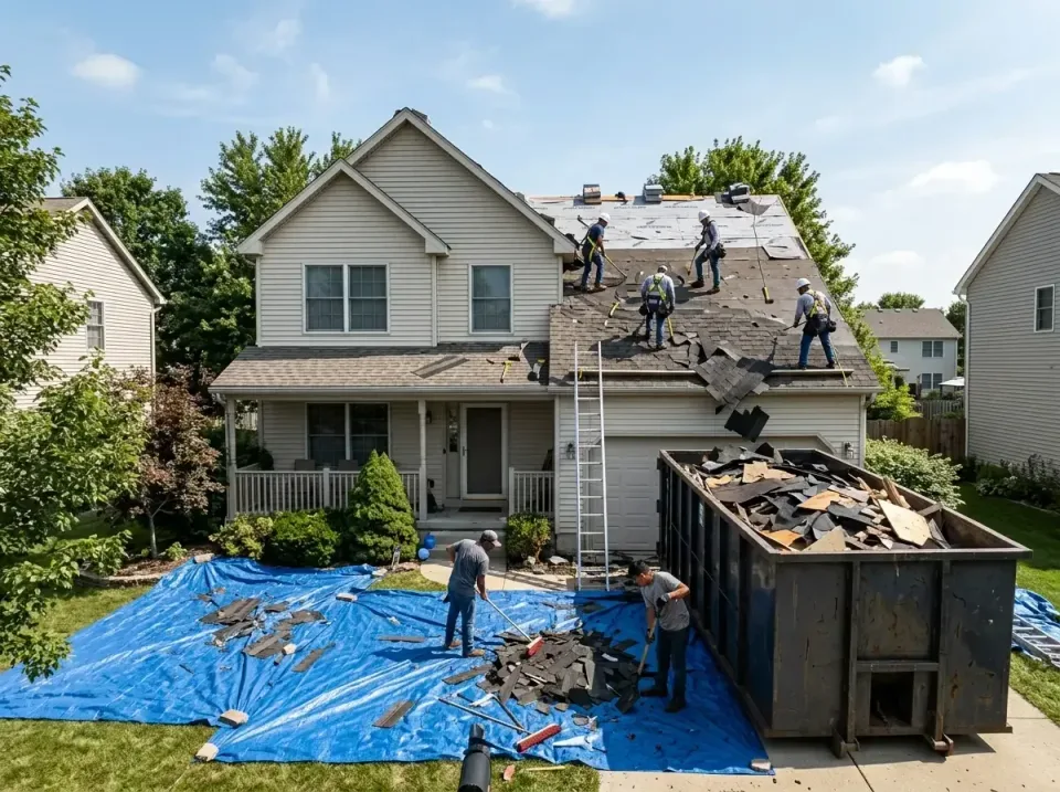 roof-replacement-debris-remova-004 — frequently asked questions, Cheapest Dumpster Rentals in Pontiac, IL